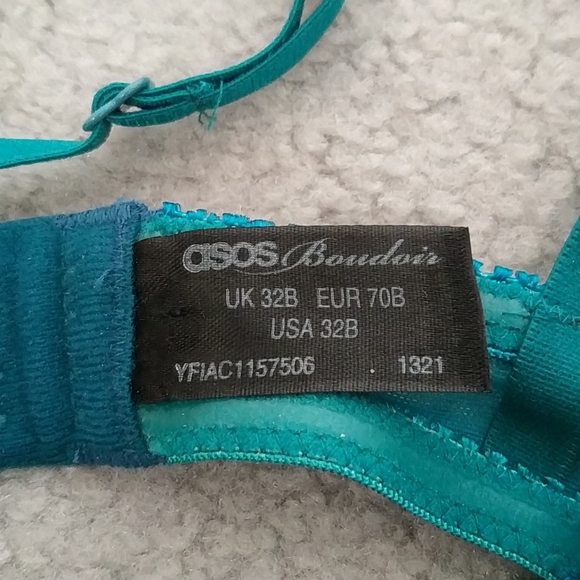 NWOT ASOS Boudoir Mesh underwire bra 32B - Picture 2 of 9